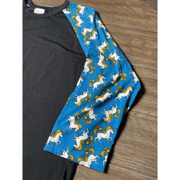 Lularoe Unicorn Randy Baseball Style 3/4 Sleeve Womens Sz XXL - Picture 3 of 8